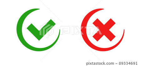 複選標記和十字標記集 89334691