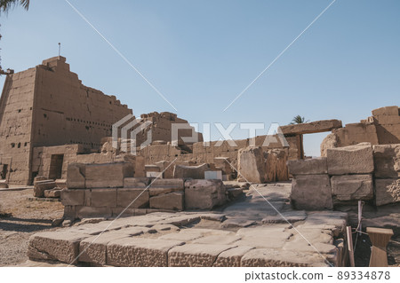 Ruins of the Egyptian Karnak Temple, the largest open-air museum in Luxor Ruins of the Egyptian Karnak Temple, the largest open-air museum in Luxor 89334878