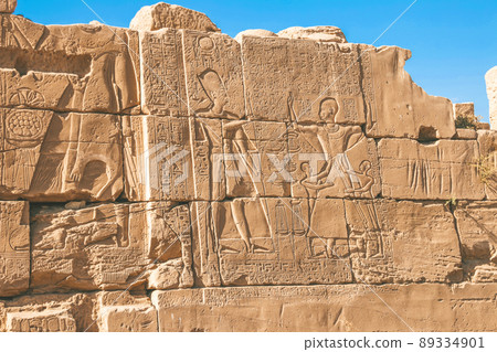 Ruins of the Egyptian Karnak Temple, the largest open-air museum in Luxor Ruins of the Egyptian Karnak Temple, the largest open-air museum in Luxor 89334901