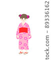 A girl in a yukata 89336162
