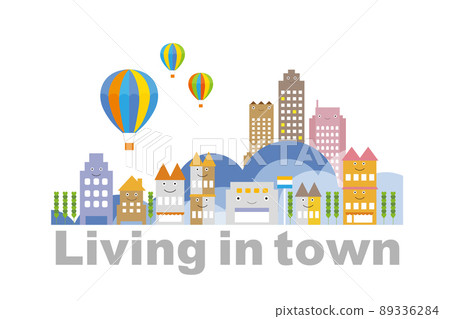 美麗的城市景觀和愉快的生活。創造一個人們可以明亮快樂地生活的城市。 89336284