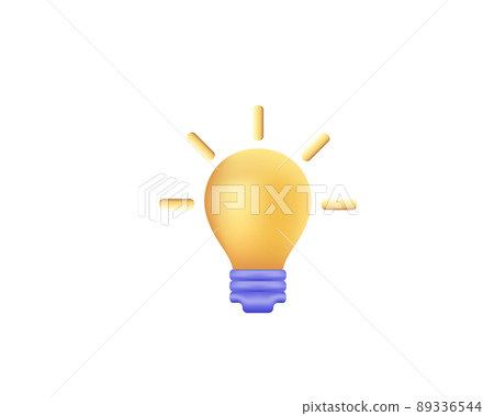 Bulb, creative, idea, 3d icon. Vector illustration. Bulb, creative, idea, 3d icon. Vector illustration. 89336544