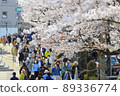 Tokyo cityscape Chidorigafuchi cherry blossoms in full bloom Cancellation of emergency declaration 89336774