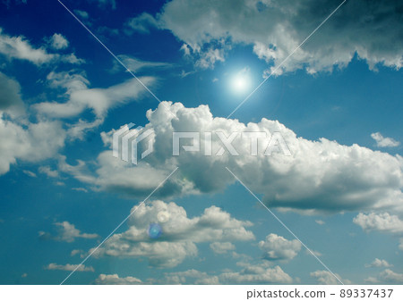 Cloudy sky background 89337437