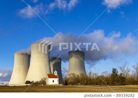 Nuclear power station Dukovany, Vysocina region, Czech republic 89339282