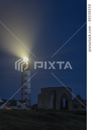 Saint-Mathieu Lighthouse, Pointe Saint-Mathieu in Plougonvelin, Finistere, France Saint-Mathieu Lighthouse, Pointe Saint-Mathieu in Plougonvelin, Finistere, France 89339359