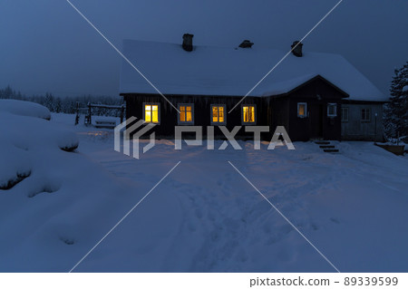 Jizerka settlemen, parts village Korenov, Liberec region, Northern Bohemia, Czech Republic 89339599