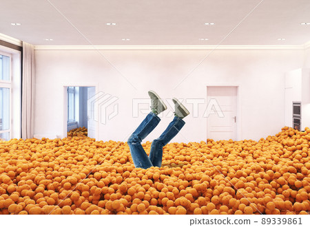 stack of the oranges in the room stack of the oranges in the room 89339861