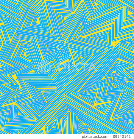 Blue color maze seamless pattern. Blue color maze seamless pattern. 89340141