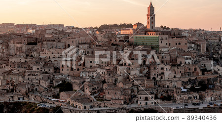 City of Matera Italy at sunset City of Matera Italy at sunset 89340436
