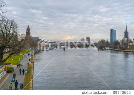 River Main in Frankfurt Germany 89340693