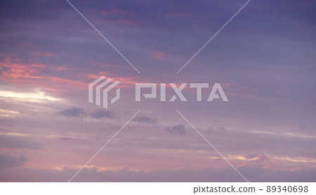 High resolution Sunset Sky background for Sky replacement 89340698
