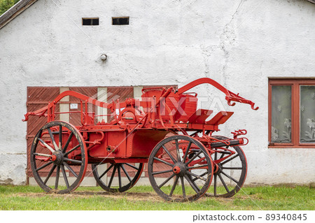 old fire truck in Szob, Hungary old fire truck in Szob, Hungary 89340845