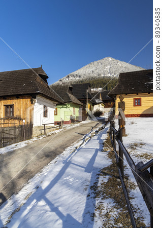 Vlkolinec village UNESCO site in Velka Fatra mountains, Slovakia 89340885