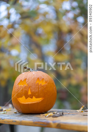 halloween pumpkin, autumn still life halloween pumpkin, autumn still life 89340902