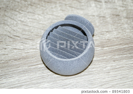 One model black printed on 3D printer. Black object printed on 3D printer 89341803