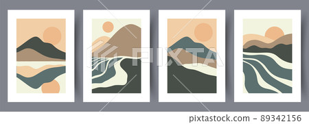 Abstract vector wall art background. Abstract vector wall art background. 89342156