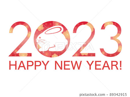 2023 Japanese pattern symbol logo of the year of the rabbit 2023 Japanese pattern symbol logo of the year of the rabbit 89342915