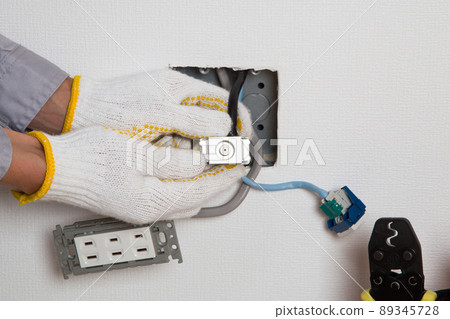 TV outlet construction TV terminal construction 89345728