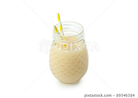 Pina colada cocktail isolated on white background 89346384