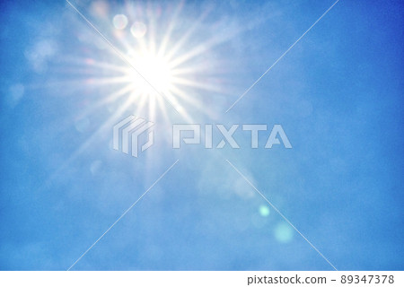 Summer sky and sun Yokohama 89347378