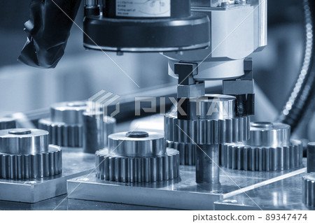 The hi-technology material handling process by robotic system with metal gear parts. The hi-technology material handling process by robotic system with metal gear parts. 89347474