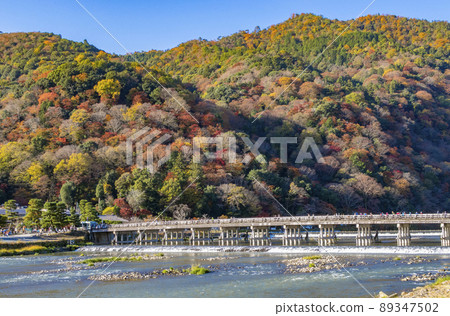 Arashiyama Togetsukyo Autumn Leaves Autumn 89347502