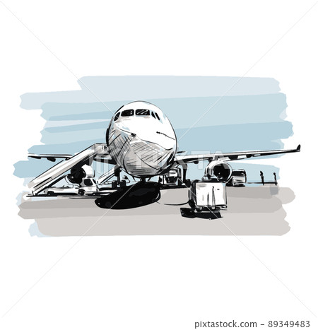 Sketch of the airport  89349483