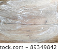 White flour on wooden table. Free space for text.  89349842
