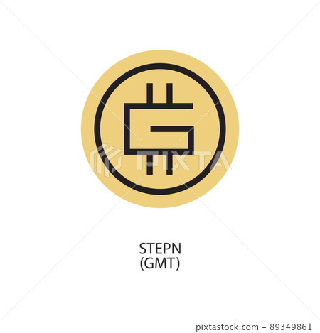 STEPN GMT cryptocurrency logo icon vector  89349861