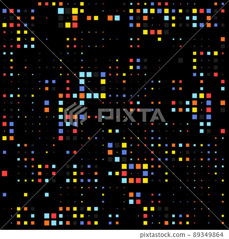 Mosaic seamless dark pixel vector background Mosaic seamless dark pixel vector background 89349864