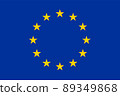 European Union flag vector. National flag of EU 89349868