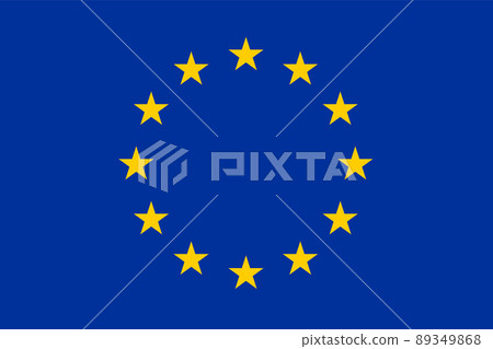 European Union flag vector. National flag of EU European Union flag vector. National flag of EU 89349868