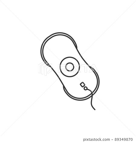 Window cleaning robot line icon vector. Window cleaning robot line icon vector. 89349870