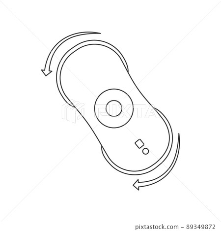 Window cleaning robot line icon vector. Window cleaning robot line icon vector. 89349872