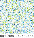 Mosaic seamless colored pixel background.  89349878