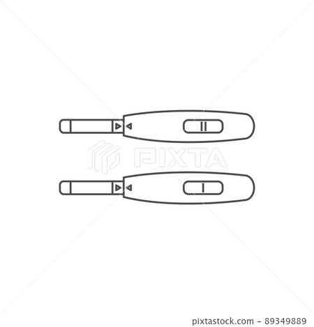 Pregnancy tests outline vector icons  89349889