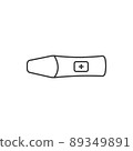 Pregnancy test outline vector icon  89349891