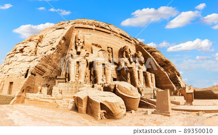 The Great Temple of Ramesses II, Abu Simbel panorama, Nubia, Egypt 89350010