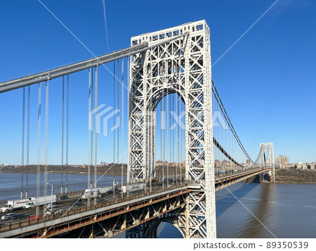 George Washington Bridge in Fort Lee, New Jersey, New York. USA George Washington Bridge in Fort Lee, New Jersey, New York. USA 89350539