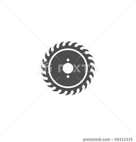 Metal saw icon logo design illustration 89351335