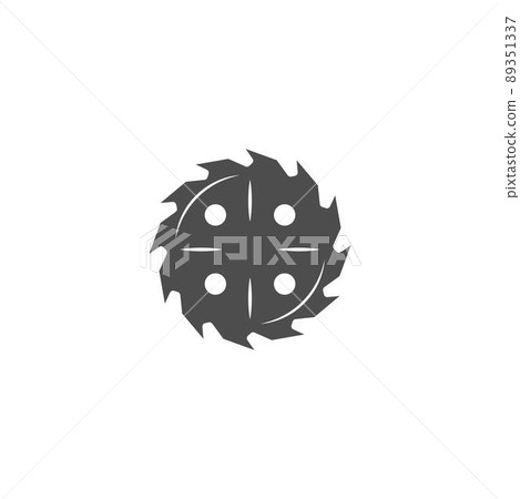 Metal saw icon logo design illustration Metal saw icon logo design illustration 89351337