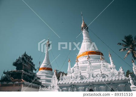 Wat Phrathat Doi Kongmu temple in Mae Hong Son, Thailand Wat Phrathat Doi Kongmu temple in Mae Hong Son, Thailand 89351510
