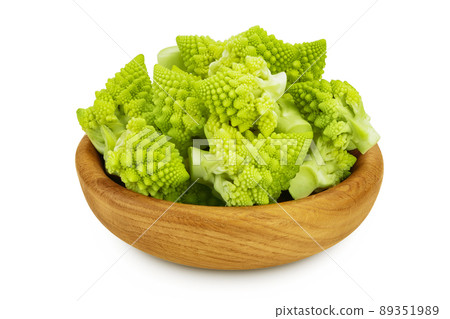 Romanesco broccoli cabbage or Roman Cauliflower isolated on white background with clipping path and full depth of field Romanesco broccoli cabbage or Roman Cauliflower isolated on white background with clipping path and full depth of field 89351989