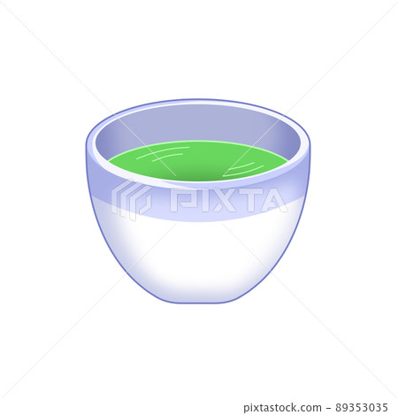 Green tea in a teacup Green tea in a teacup 89353035