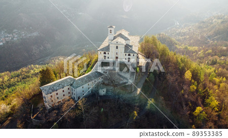 Aerial view of Sanctuary of Saint Ignatius of Loyola. Aerial view of Sanctuary of Saint Ignatius of Loyola. 89353385