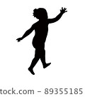 a girl body silhouette vector 89355185