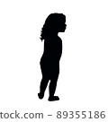 a girl body silhouette vector 89355186
