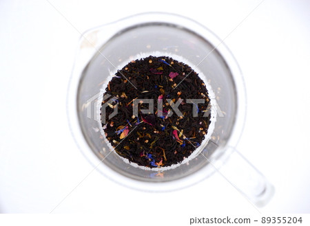 茶葉和玻璃壺 茶葉和玻璃壺 89355204