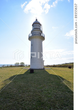 拍攝北海道函館江山岬燈塔的春天景色 89355637